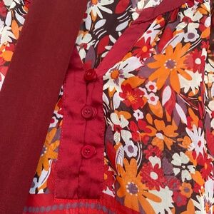 Flowered pattern blouse